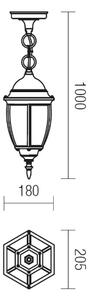 Venkovní závěsná lucerna SEVILLA 9607