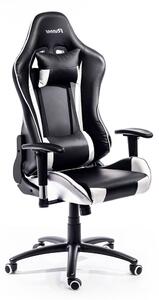 ADK Trade s.r.o. Herní židle ADK Runner, černá/bílá