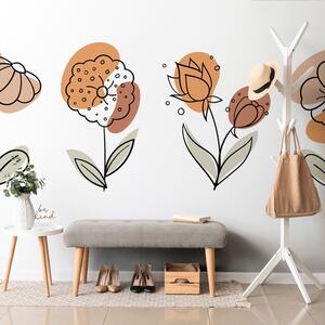 Samolepící tapeta minimalistické květiny