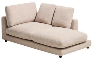 Kave Home Béžová bouclé lenoška Gala 193 cm, pravá