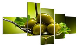 Obrazy do kuchyně - olivy (150x85cm)