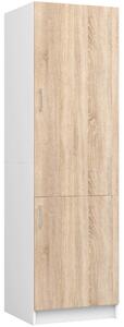 Ak furniture Skříň na vestavnou chladničku S 60cm Artus bílá/sonoma