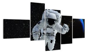 Obraz astronauta ve vesmíru (150x85cm)
