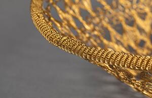 Zlatá kovová dekorativní mísa DUTCHBONE FILO 34 cm