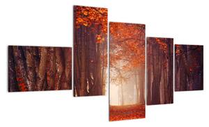 Podzimní les - obraz (150x85cm)
