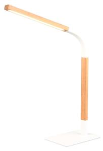 Stolní lampa NORRIS bílá/přírodní