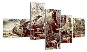 Obraz lokomotivy (150x85cm)