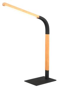 Stolní lampa NORRIS černá/přírodní