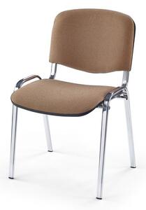 Halmar Konferenční židle Iso C4, chrom/béžové