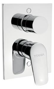 Novaservis Titania Pure - Vanová a sprchová podomítková baterie s přepínačem, 90350R,0