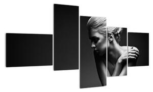 Černobílý obraz ženy (150x85cm)