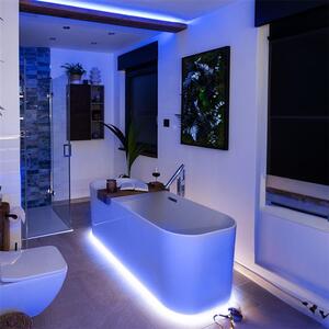 SOLIGHT LED pásek s testrem, 5m, sada s 12V adaptérem, 4.8W/m, IP20, 6500K denní bílá