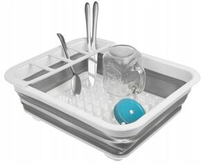 Sušák na nádobí, skládací silikonový odkapávač