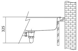 Kuchyňský dřez Franke Centro CNG 611-78 TL/2 Bílá-led, levý 114.0637.512