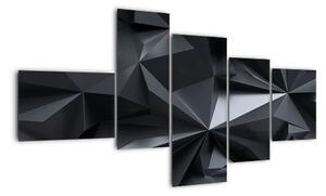 Černobílý obraz - abstrakce (150x85cm)