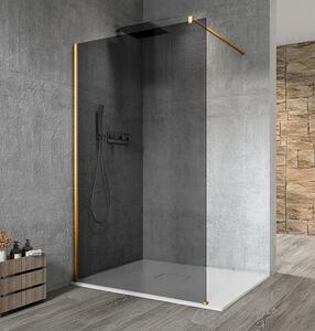 Gelco, VARIO GOLD MATT jednodílná sprchová zástěna pro instalaci ke stěně, kouřové sklo, 1000 mm, GX1310-01