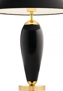 Luxusní černá lampa ze skla