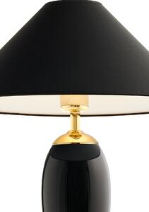 Luxusní černá lampa ze skla
