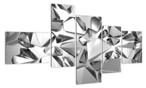 Abstraktní obrazy - krystaly (150x85cm)