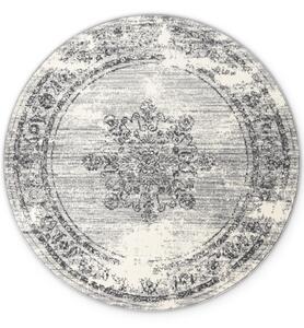 Hanse Home, Kusový koberec Gloria Lydia 106254 Creme Grey kruh, 120x120 (průměr) kruh, šedá, chodba / předsíň