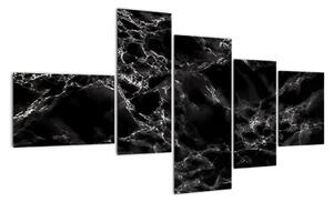 Černobílý mramor - obraz (150x85cm)