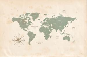 Tapeta decentní mapa světa