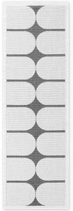 NORTHRUGS Běhoun Duet Bowen Black/White - na ven i na doma - 80x250 cm