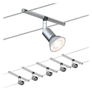 Paulmann Spice Salt LED lankový systém, 10 m, Hliník / šedá / zinek, Obývací pokoj / jídelna, kov, Moderní