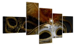 Karnevalová maska - obraz (150x85cm)