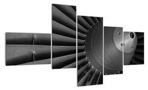 Detail turbíny - obraz (150x85cm)