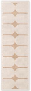 NORTHRUGS Běhoun Duet Bowen Beige/White - na ven i na doma - 80x250 cm