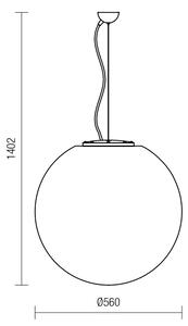 Venkovní svítidlo koule s krytím IP44