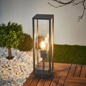 Lucande Podstavné svítidlo Annalea, 50 cm, antracit, IP54, Černá, Hliník, Moderní
