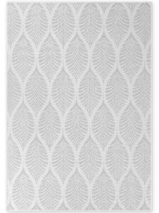NORTHRUGS Kusový koberec Duet Liora White/Gray - na ven i na doma - 120x170 cm