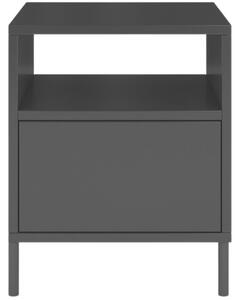 Černý lakovaný noční stolek Skandica Mirka 40 x 40 cm