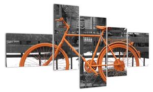 Obraz oranžového kola (150x85cm)