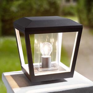 Lucande světlo světlo, antracit, kov, 24 cm, IP54, stmívatelný, Černá, Hliník, Moderní