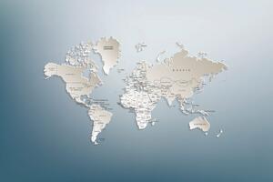 Tapeta mapa světa v originálním provedení