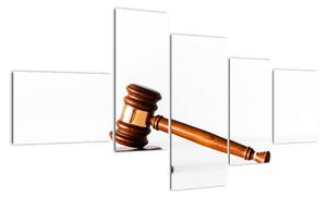Moderní obraz - soudce, advokát (150x85cm)