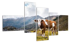 Obraz krávy na louce (150x85cm)