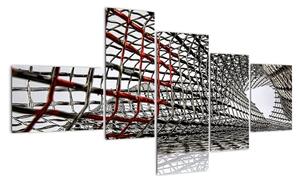 Obraz kovové mříže (150x85cm)