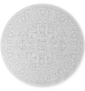 NORTHRUGS Kusový koberec Duet Kona White/Gray kruh - na ven i na doma - 160x160 cm
