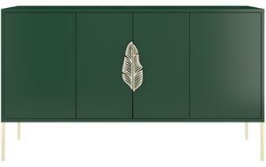 Zelená lakovaná komoda Skandica Merlin 138 x 40 cm