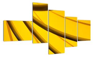 Žlutá abstrakce (150x85cm)