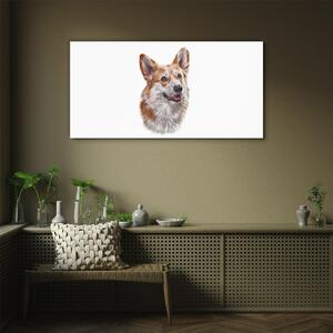 Obraz na skle Obraz na skle Abstraktní zvířecí pes