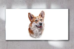 Obraz na skle Obraz na skle Abstraktní zvířecí pes