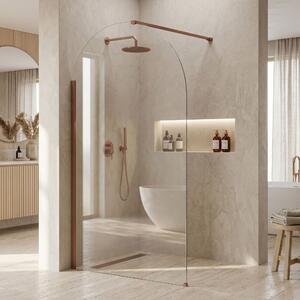 Sprchová zástěna Rea Heaven Brush Copper 120