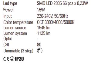 Moderní závěsné LED svítidlo UBIS 01-2232