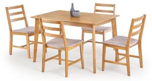Halmar Jídelní sestava Cordoba, stůl + 4 židle, světlý dub
