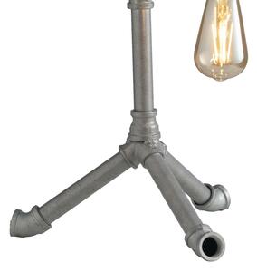 Industriální stolní lampa z trubek
